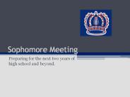 Sophomore Meeting
