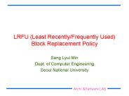 LRFU (Least Recently/Frequently Used) Block Replacement Policy