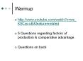 Warmup PowerPoint PPT Presentation