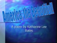 A poem by Katharine Lee Bates