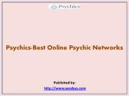 Psychics-Best Online Psychic Networks