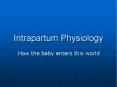 Intrapartum Physiology PowerPoint PPT Presentation