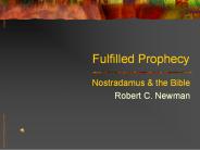 Fulfilled Prophecy