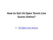 US Open Live Scores