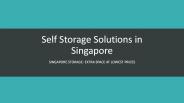 Self Storage Soltions in Singapore