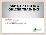 sap qtp testing online training classes and courses