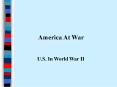 US Involvement in World War 2 PowerPoint PPT Presentation