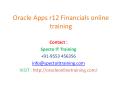 Oracle Apps r12 Financials online training PowerPoint PPT Presentation