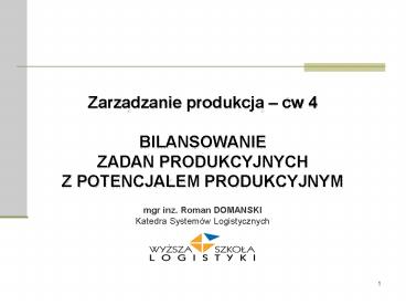 Metody heurystyczne i metaheurystyczne rozwiazania problemu marszrutyzacji.