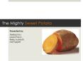 The Mighty Sweet Potato PowerPoint PPT Presentation