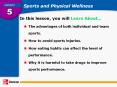 Sports and Physical Wellness PowerPoint PPT Presentation