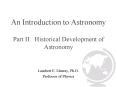 An Introduction to Astronomy Part II: Historical Development of Astronomy PowerPoint PPT Presentation