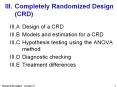 III.Completely Randomized Design (CRD) PowerPoint PPT Presentation