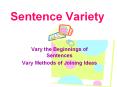 Sentence%20Variety PowerPoint PPT Presentation