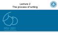 The process of writing PowerPoint PPT Presentation