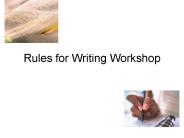 Rules for Writing Workshop