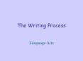 The Writing Process PowerPoint PPT Presentation