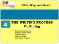 THE WRITING PROCESS Outlining PowerPoint PPT Presentation