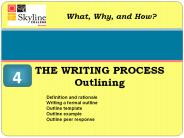 THE WRITING PROCESS Outlining