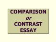 COMPARISON or CONTRAST ESSAY PowerPoint PPT Presentation