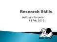 Research Skills PowerPoint PPT Presentation