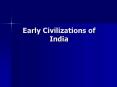 Early Civilizations of India PowerPoint PPT Presentation