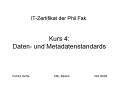 IT-Zertifikat der Phil.Fak PowerPoint PPT Presentation