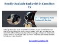 Locksmith Carrollton TX PowerPoint PPT Presentation