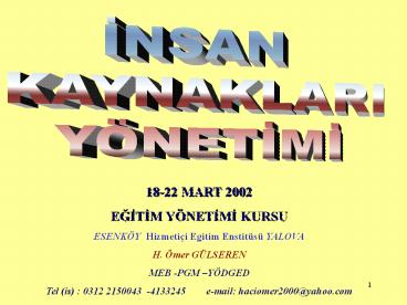 Insan Kaynaklari Y