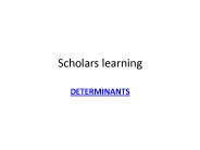 DETERMINANTS