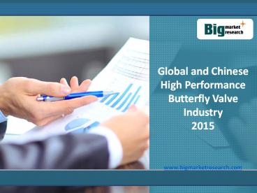 Chinese High Performance Butterfly Valve Market Application 2015