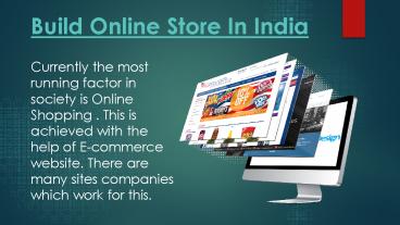 Build Online Store in India