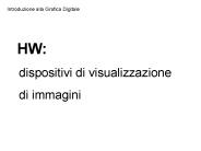 Introduzione alla Grafica Digitale