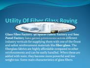 Utility Of Fiber Glass Roving