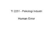 TI 2251 - Psikologi Industri