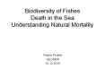 Biodiversity of Fishes Death in the Sea Understanding Natural Mortality PowerPoint PPT Presentation