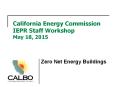 California Energy Commission IEPR Staff Workshop May 18, 2015 PowerPoint PPT Presentation