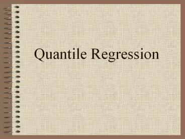 Quantile Regression