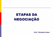 ETAPAS DA                   NEGOCIA