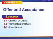Offer and Acceptance