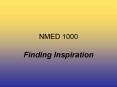 NMED 1000 PowerPoint PPT Presentation