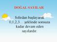 DOGAL SAYILAR PowerPoint PPT Presentation