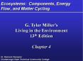 Ecosystems: Components, Energy Flow, and Matter Cycling PowerPoint PPT Presentation