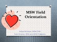 MSW Field Orientation