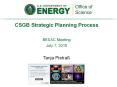 CSGB Strategic Planning Process PowerPoint PPT Presentation
