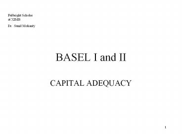 BASEL I and II