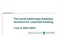 The novel matrix-type business structure for corporate banking.  Case of ABN-AMRO PowerPoint PPT Presentation