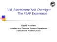 Risk%20Assessment%20And%20Oversight%20%20%20%20%20%20The%20FSAP%20Experience PowerPoint PPT Presentation