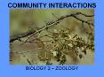 COMMUNITY INTERACTIONS PowerPoint PPT Presentation