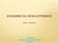 ECONOMIE DU DEVELOPPEMENT  Partie 2, Chapitre 3 PowerPoint PPT Presentation